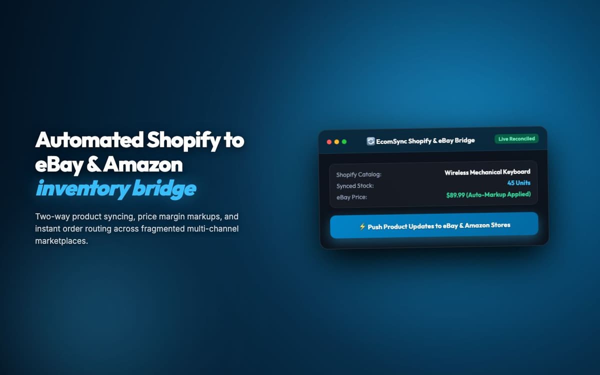 EcomSync Suite — Multi-Channel E-Commerce Order & Inventory Orchestration Extension