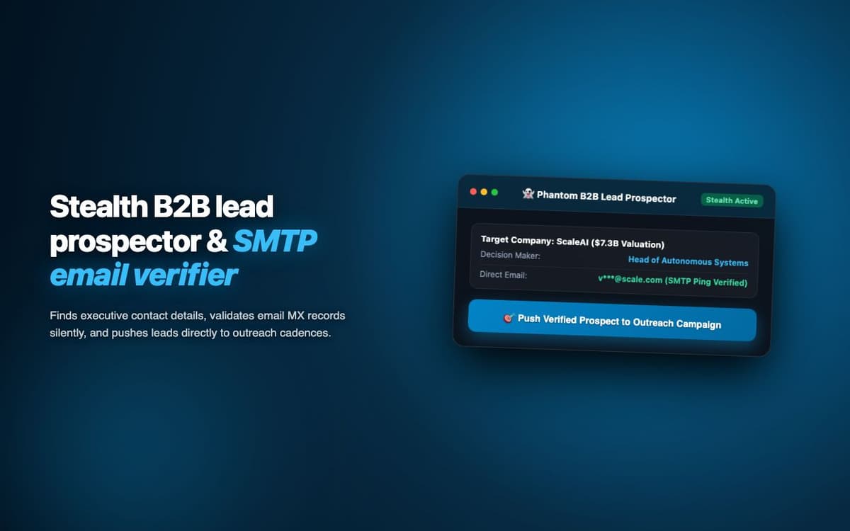 LeadProspector — Multi-Channel B2B Prospect Discovery & Enrichment Extension