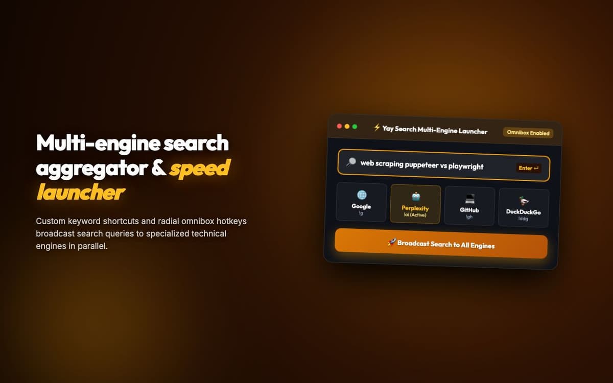 Yay Search Extension — Intelligent Web Search Enhancement & Query Optimizer